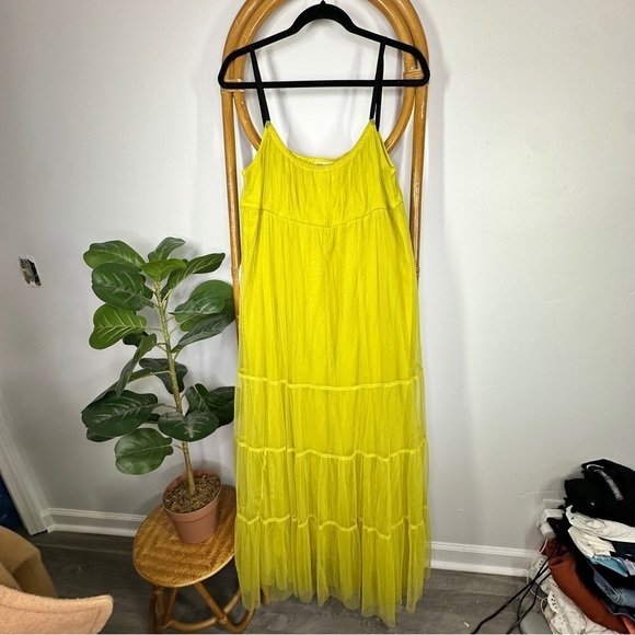 Anthropologie Maeve Tulle Tiered Maxi sz L - Picture 6 of 12